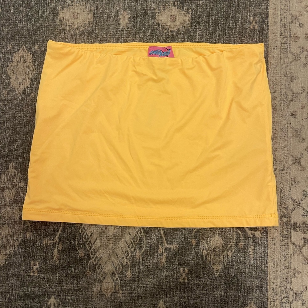 Edikted Vibrant Yellow Pencil Skirt